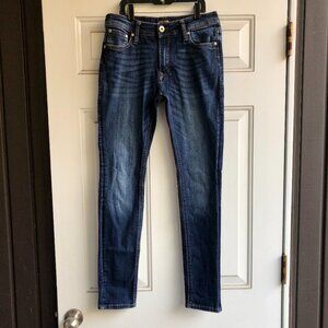 JACK & JONES Liam SKINNY FIT Jeans Men W29 Stretch Denim Blue Low Rise